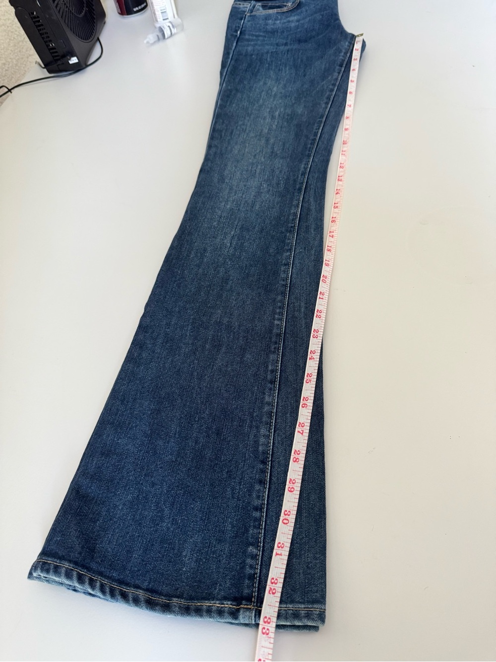 PAIGE Maternity Jeans -Dark Wash Women’s Bootcut Jeans - Picture 3 of 5